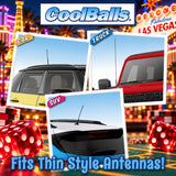 Coolballs Cool Lucky Red Dice Antenna Topper - Thin Antenna Fit