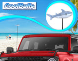 Cooltoppers "Cool Jaws" Shark Car Antenna Topper - Thin Antenna Fit