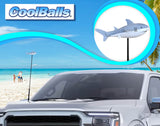 Cooltoppers "Cool Jaws" Shark Car Antenna Topper - Thin Antenna Fit