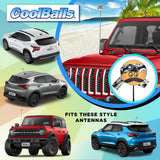 Coolballs "Cool Ese" Cool Dude Black Bandana Antenna Ball