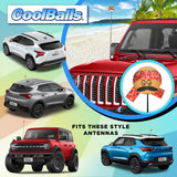 Coolballs "Cool Ese" Cool Dude Red Bandana Antenna Ball