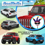 Coolballs Jesterette Car Antenna Topper
