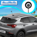 Coolballs Cool 8 Ball Pool Billiards Car Antenna Ball - Thin Antenna Fit