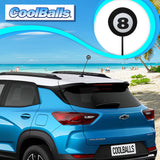 Coolballs Cool 8 Ball Pool Billiards Car Antenna Ball - Thin Antenna Fit