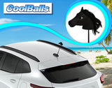Coolballs Black Horse Car Antenna Topper - Thin Antenna Fit