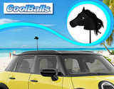 Coolballs Black Horse Car Antenna Topper - Thin Antenna Fit