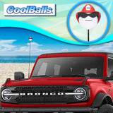 Coolballs "Cool Firefighter" Car Antenna Topper - Thin Antenna Fit