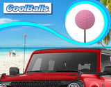 Coolballs "Cool Pink Golf" Car Antenna Ball - Thin Antenna Fit