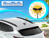 Coolballs California Sunshine Car Antenna Ball (Black Shades) - Thin Antenna Fit
