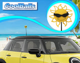 Coolballs California Sunshine Car Antenna Ball (Black Shades) - Thin Antenna Fit