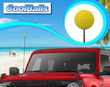 Coolballs "Cool Yellow Golf" Car Antenna Ball - Thin Antenna Fit