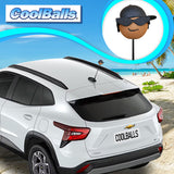 Coolballs Cool Dude Black Hat Car Antenna Ball
