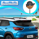 Coolballs Cool Dude Black Hat Car Antenna Ball