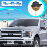 Coolballs Cool Dude Black Hat Car Antenna Ball