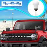 Coolballs "Bright One" White Light Bulb Car Antenna Topper