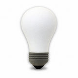 Coolballs "Bright One" White Light Bulb Car Antenna Topper - Thin Antenna Fit