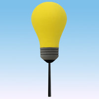 Coolballs "Bright One" Yellow Light Bulb Car Antenna Topper