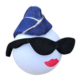 Coolballs Cool Lady Air Force Car Antenna Topper - Thin Antenna Fit