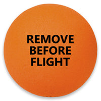 (Quantity 100-5000 Packs) Coolballs "Remove Before Flight" Orange Static Wick Cover Protector Jet Aviation Airplane Antenna Balls