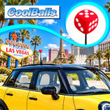 Coolballs Cool Lucky Red Dice Antenna Topper - Thin Antenna Fit