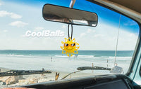 Coolballs California Sunshine Car Antenna Topper / Mirror Dangler / Cute Dashboard Accessory (Orange Shades)