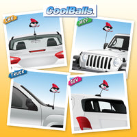 Coolballs Cool "Half Pipe Hottie" Snowboarder Car Antenna Topper / Cute Dashboard Accessory