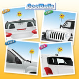 Coolballs California Sunshine Car Antenna Topper / Mirror Dangler / Cute Dashboard Accessory (Red Shades)