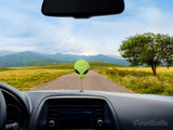 Coolballs Green Alien Car Antenna Topper / Mirror Dangler / Auto Dashboard Buddy