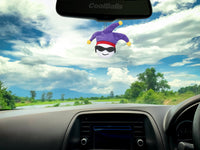 Coolballs Cool Jester Car Antenna Topper / Mirror Dangler / Auto Dashboard Buddy
