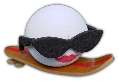 Coolballs "Cool Wahini" Surfing Surfer Gal Car Antenna Topper / Cute Dashboard Accessory