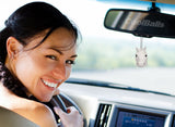 Coolballs White Horse Car Antenna Topper / Auto Mirror Dangler / Cute Dashboard Accessory
