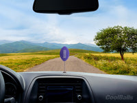 Coolballs Cool Purple Football Antenna Topper / Mirror Dangler / Dashboard Buddy (Car Accessory)